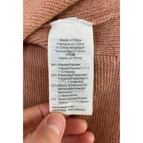 Madewell Women's S Sandalwood Merino Wool Blend Scoop Neck Sweater - Picture 5 of 7